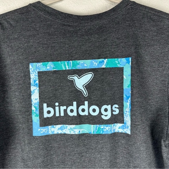 Birddogs Men’s Gray Blue Back Graphic Short Sleeve Tee Shirt Size Small - Picture 4 of 5
